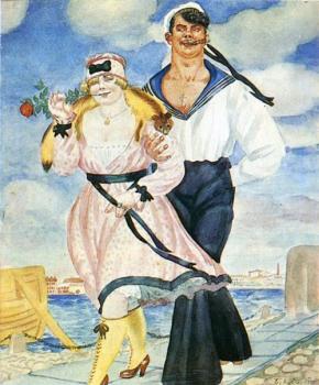 鮑裡斯 尅斯托依列夫 Sailor and His Girl